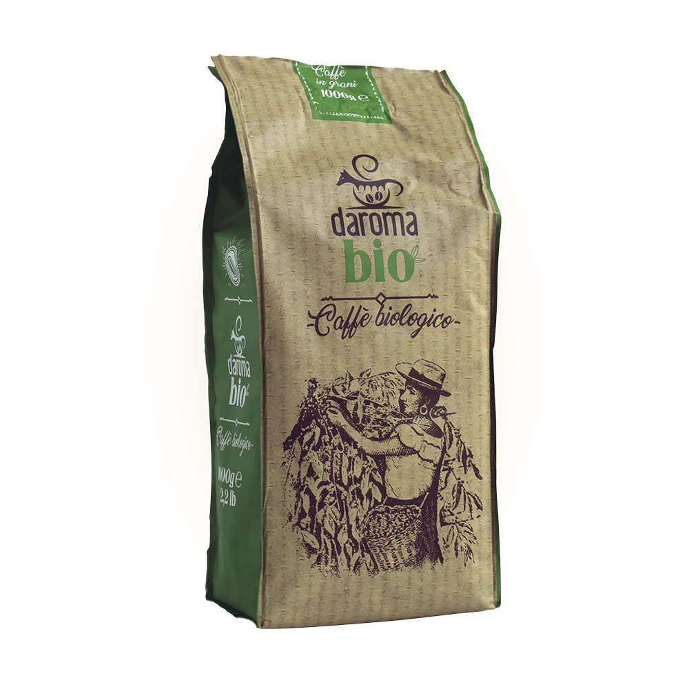 Daroma Bio 100% Arabica 1 kg - Váš nejlepší BIO kávový zážitek s italskou vášní 