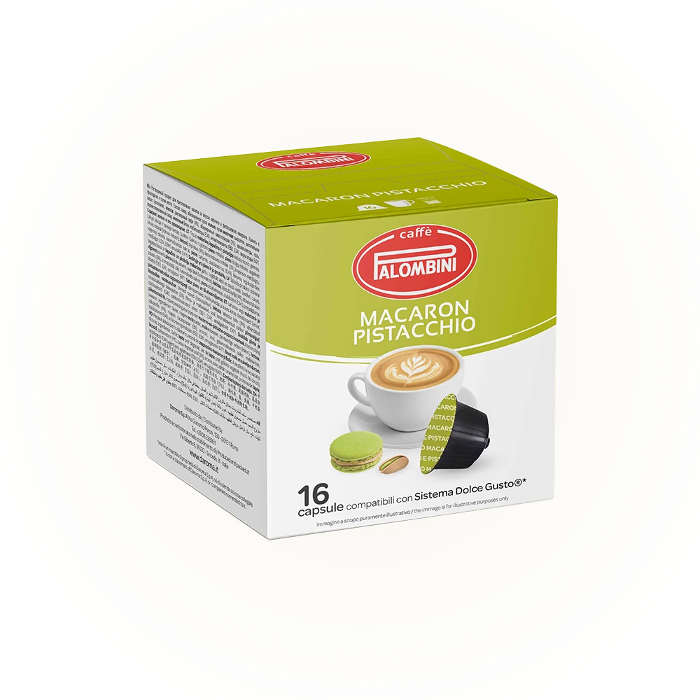 Palombini Dolce Gusto Macaron Pistacchio 16 kapslí