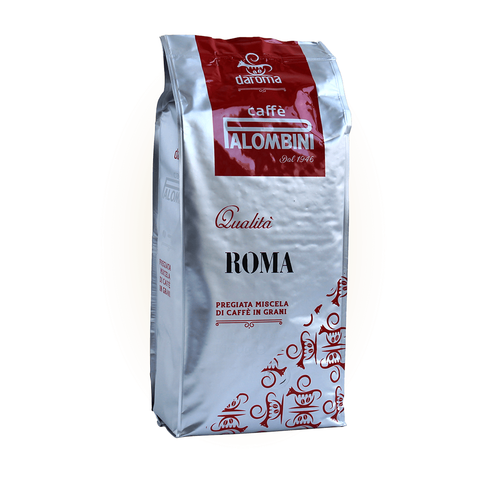 Zrnková káva Palombini Roma 1 kg - ARABICA s lahodnou chutí pražená v Itálii - objevte kouzlo Říma i u Vás doma 